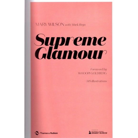 Mary Wilson Signed Supreme Glamour Hardcover Book Beckett Autographed Bookplate - Picture 6 of 10